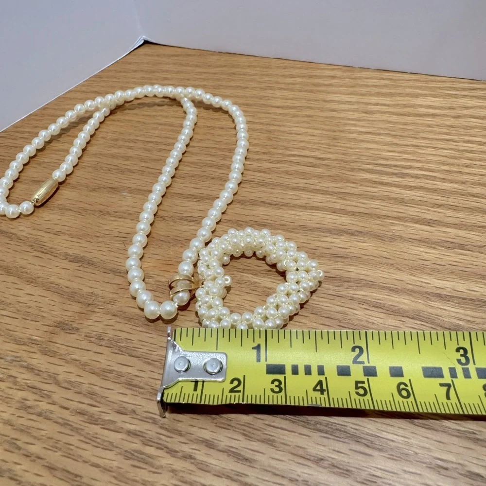 Vintage Elegant Pearl fashion Heart Necklace